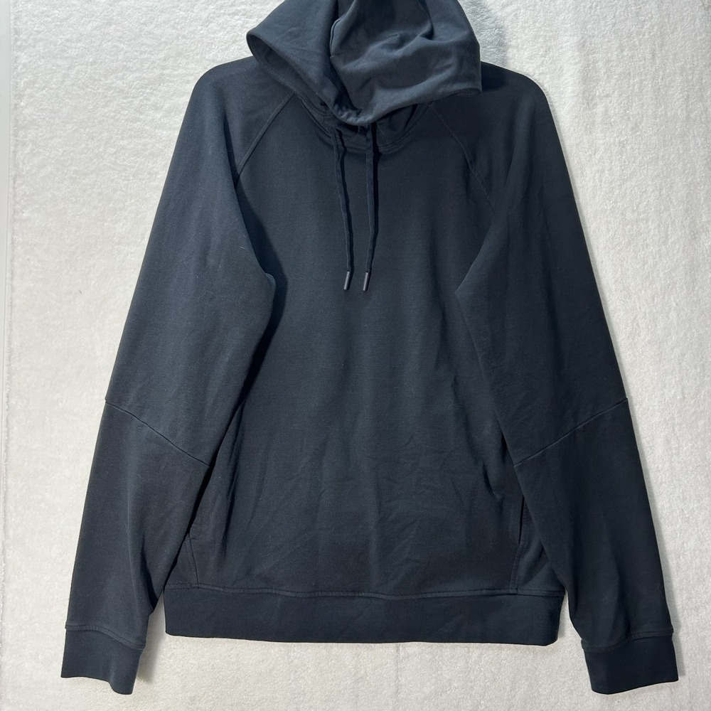 Lululemon Mens Size M Gray Black City Sweat Pullover Hoodie Sweatshirt (L7)